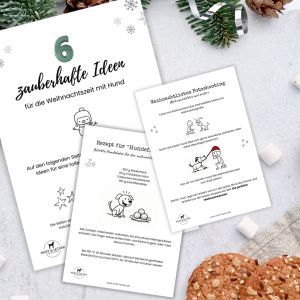 Advent mit Hund, Abbildung eines Weihnachtsbüchleins