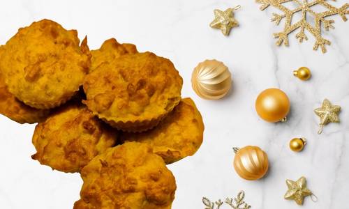 Kürbismuffins als Nachspeise Hundemenü-Weihnachten